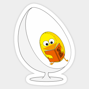 Egg-cellent reading Sticker